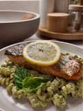 Healthy Creamy Pesto Pasta