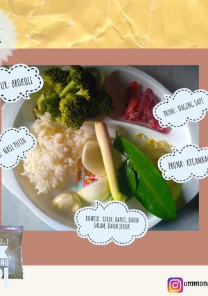 Foto resep Mpasi 4* 6mo+ bubur daging brokoli kecambah