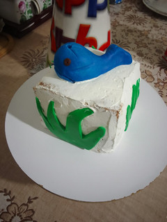 عکسی از دستور 🍰🐳مینی کیک تولد با تم ماهی🐳🍰