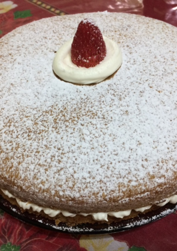 Una foto de Torta sin huevo y sin manteca