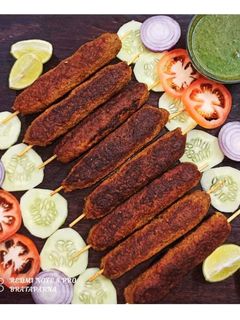 সোয়া শিক কাবাব (Soya Seekh Kebab recipe in Bengali) রেসিপির প্রধান ছবি