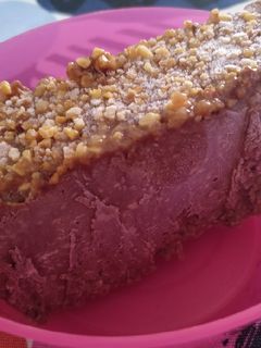 Una foto de Helado de plátano y chocolate