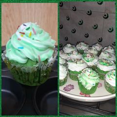 Green Velvet Cupcakes A picture of Green Velvet Cupcakes.