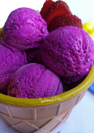 Foto resep Es Krim Buah Naga