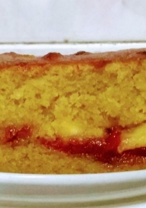Una foto de Torta de Plátano con queso y bocadillo