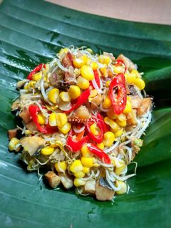 Foto resep Tumis Ikan Asin Tauge Jagung