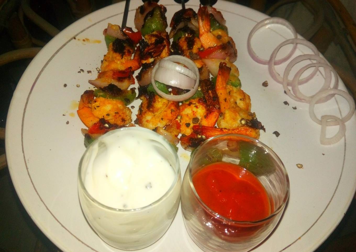 PRAWN TIKKA SIKH KABAB/ Delicious Grilled Prawns/PRAWN skewers