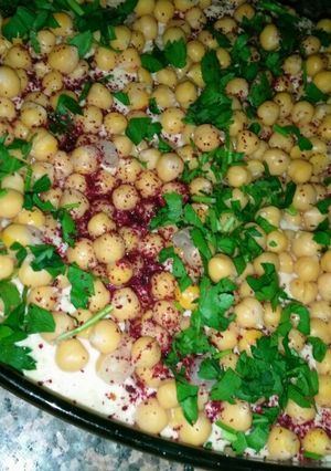 صورة لوصفة فتة حمص