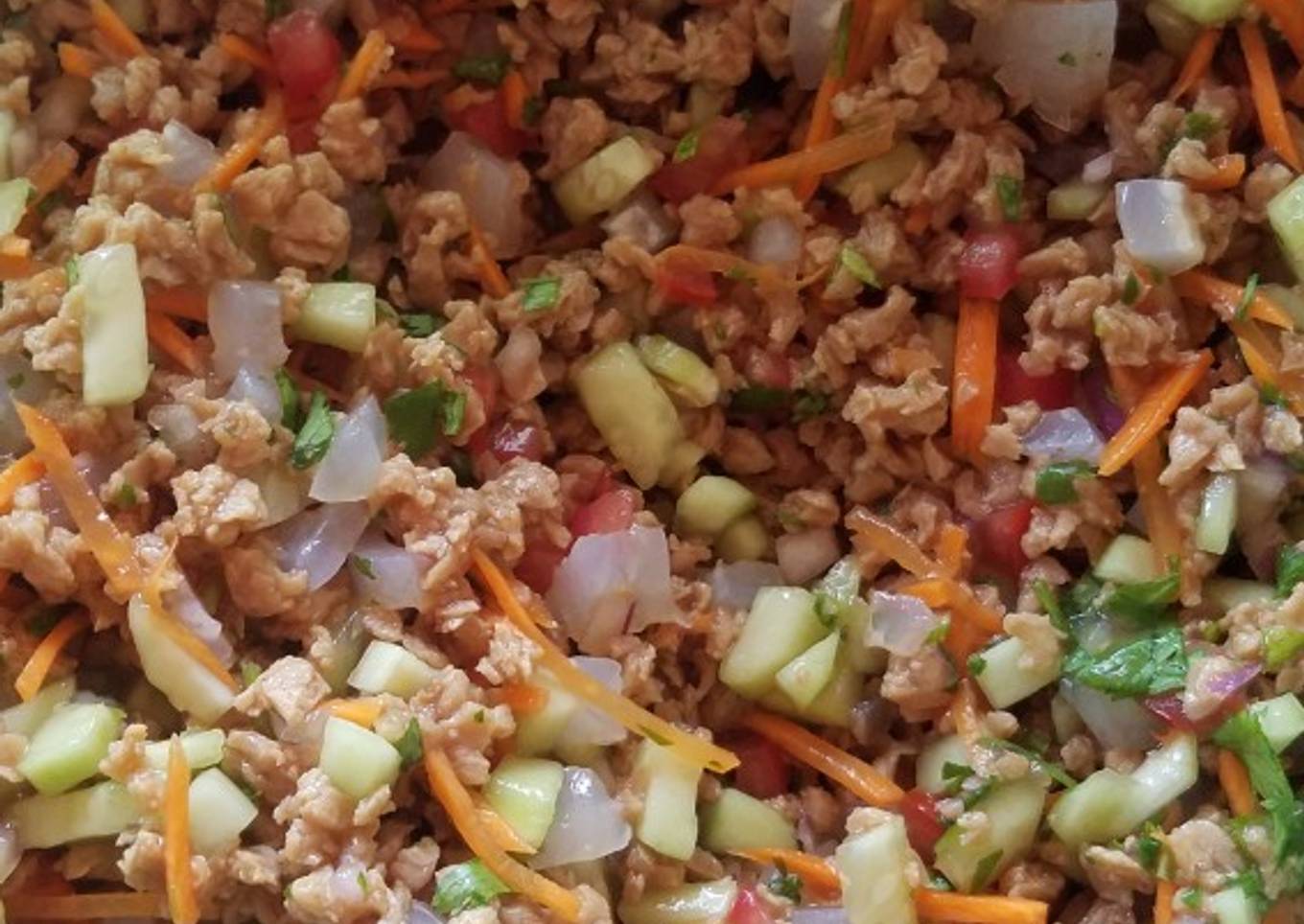 Ceviche de soya con cuerito