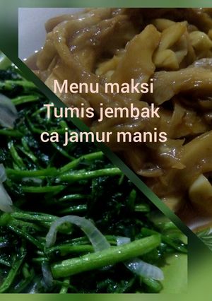 Foto resep Tumis jembak vs ca jamur manis