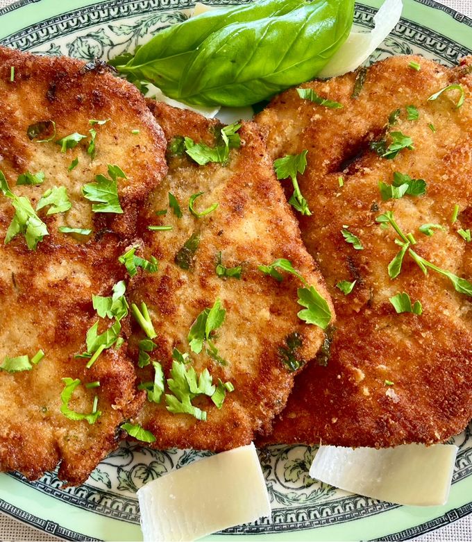 Une photo de Escalope de dinde à la milanaise