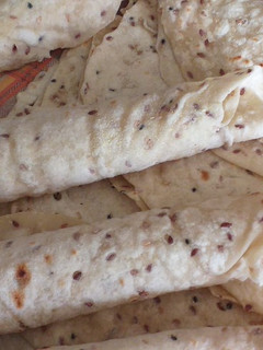 A picture of Tortilla Bread with Seeds and Oats for Shawarma or Fajita Sandwiches.