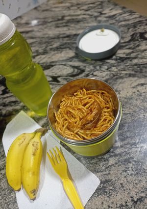 A picture of Peanut butter Pasta.