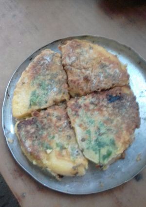 Una foto de Tortilla de polenta !!