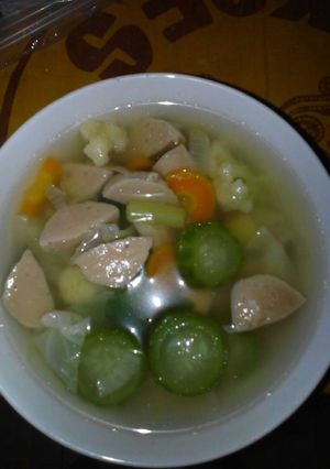 Foto resep Sop Oyong bakso