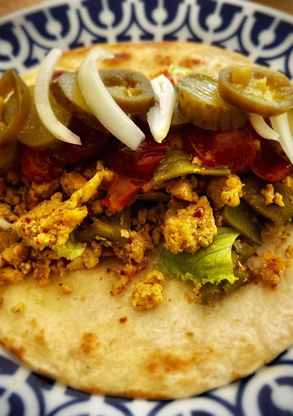Una foto de Taco placero (Taco burger de pollo)