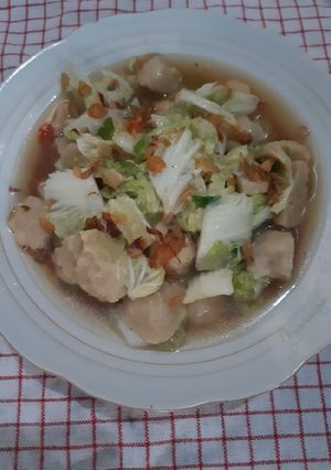 Foto resep Sup sawi bakso
