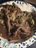 Beef, Onion, and Broccoli Stirfry