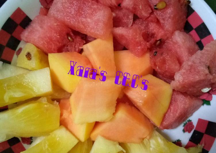 Recipe of Appetizing 3 Fruit party | This is Recipe So Quick You Must Try Now !!