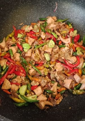 Foto resep Oseng cumi asin pete