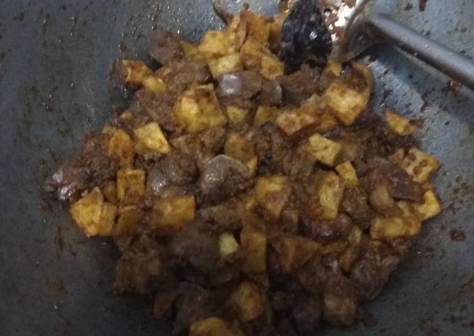 Sambal kentang ati ampela simpel