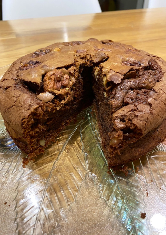 Una foto de Brownie con nueces