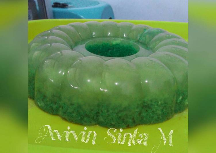 Resep Puding keramik ijo lumut | Resep Membuat Puding keramik ijo lumut Yang Enak Dan Mudah