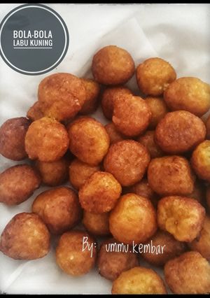 Foto resep Bola-bola labu kuning. Mpasi snack