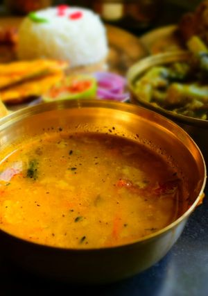 A picture of Bengali Veg Moong Dal.