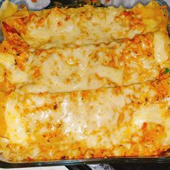 A picture of Butter Chicken Lasagna.