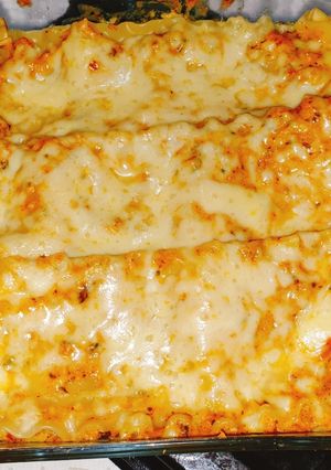 A picture of Butter Chicken Lasagna.