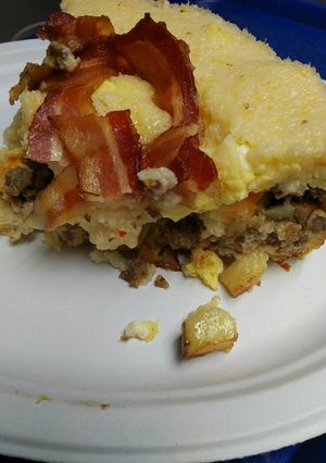 A picture of Breakfast Pot Pie.