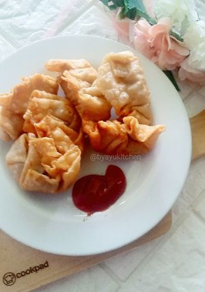Foto resep Pangsit Goreng Baso Ayam