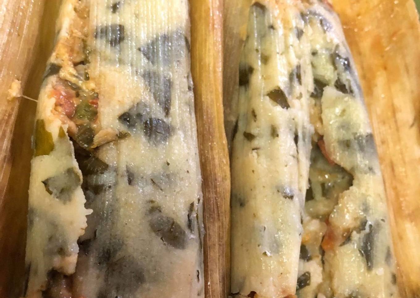 Tamales de espinacas