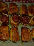 Salchichas de Frankfurt con hojaldre