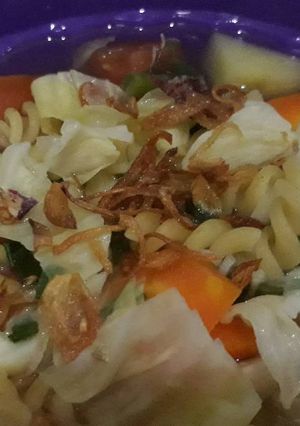 Foto resep Sop wortel makaroni tanpa kaldu dan MSG