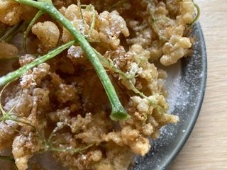 GF Elderflower fritters