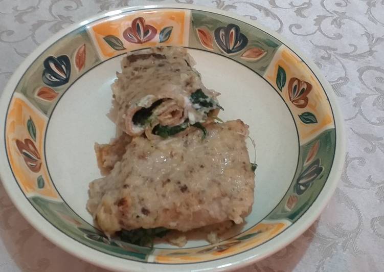Steps to Make Premiato Crespelle integrali con besciamella ai funghi