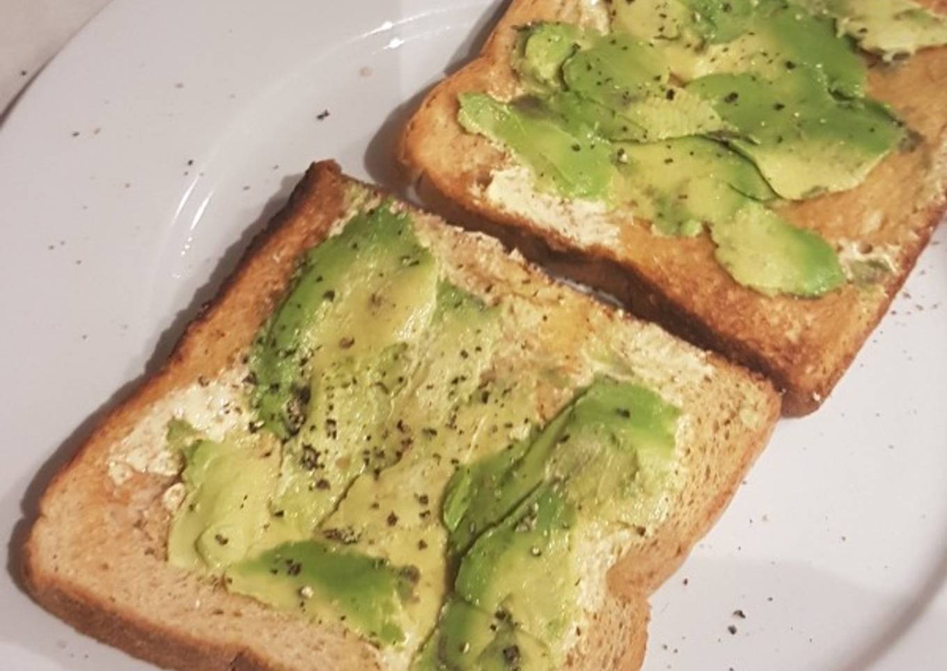 Simple and cheesy but delicious avocado toast