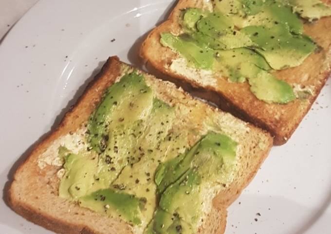 Super basic and unflattering but delicious Avocado Toast