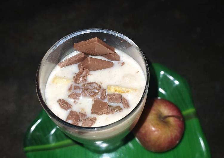Step-by-Step Guide to Make Perfect আপেল চকলেট মিল্কশেক(Appel Chocolate Milkshake Recipe in Bengali)