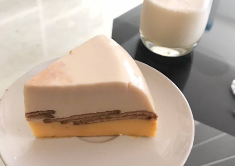 Resep Pudding regal susu 2 lapis Anti Gagal