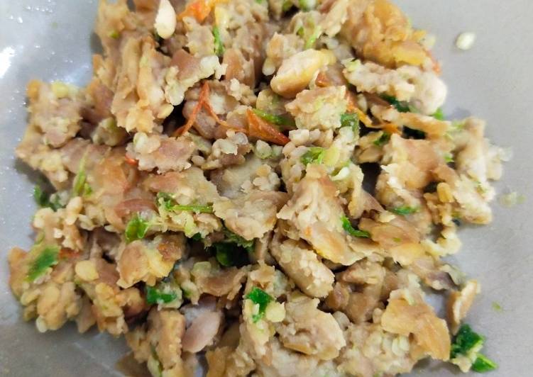 Resep Tempe Tumbuk Cabe Hijau Jadi, mengenyangkan