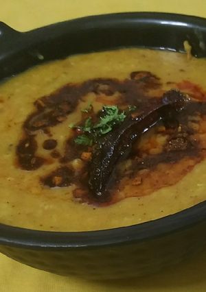 A picture of Double Tadka Dal.