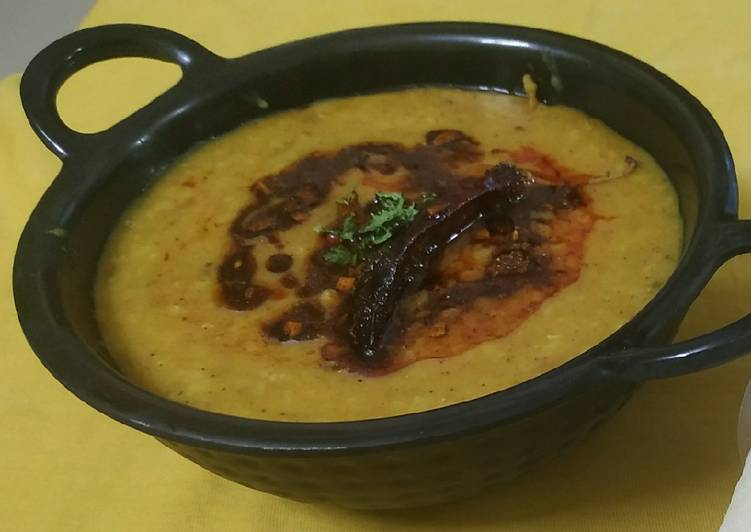 Recipe of Any-night-of-the-week Double Tadka Dal