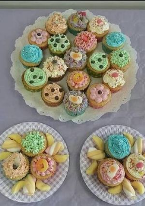 Foto principal de Cupcakes con buttercream de colores