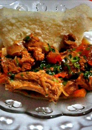 A picture of Marinated wet fry pork.