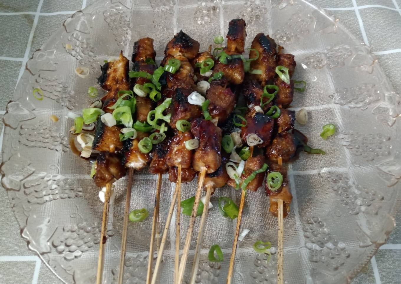 Sate ikan tuna pedas manis