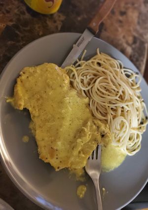 Una foto de Pollo a la mostaza