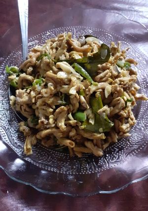Foto resep Tumis usus ayam bumbu kuning bumbu iris cabe ijo 👌👌👌